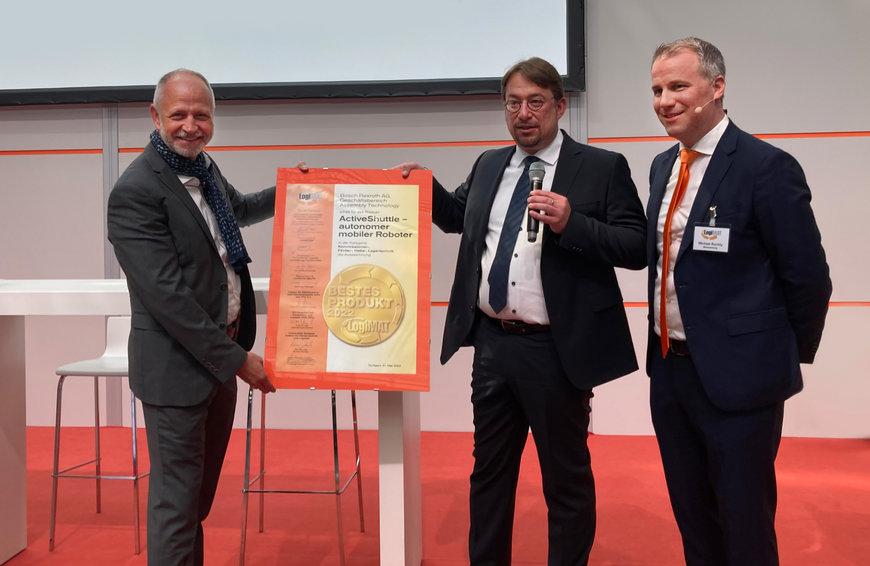 ActiveShuttle from Bosch Rexroth named the “Best Product” at LogiMAT